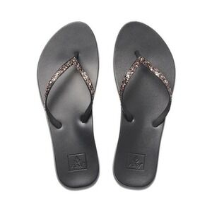 Reef Stargazer Black Glitter Flip Flop Sandals Womens Sparkle Beach Thong 7